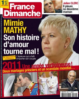 
             
         France Dimanche N°3409 du 30 Dec. au 05 Janv.2012