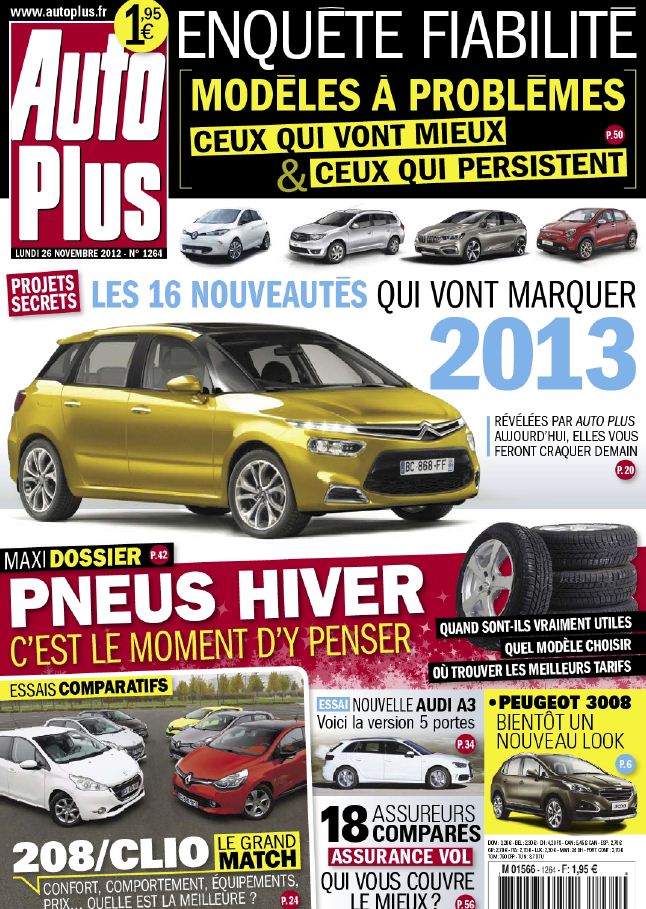 
             
         Auto Plus N°1264 du 26 Novembre au 02 Décembre 2012